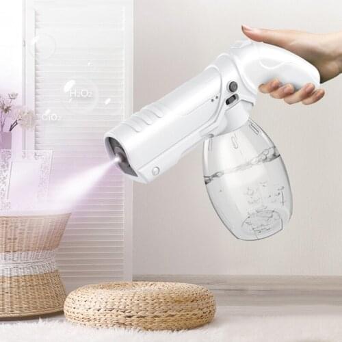 800ml Portable USB Wireless Disinfection Spray Gun Nano Steam Sprayer Rechargeable Electric ULV Fogger Machine for Home Office