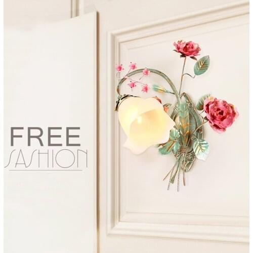 Rose flower wall Lamp Bedroom Sconce Modern TV Background Wall Lights for Home Light led Wall Lamps Bedside Sconce Wall Lights
