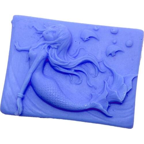 Mermaid Fish Craft Art Mold Silicone Soap Mold Soap DIY Mould Soap Making Chocolate Mold Silicone Soap Making Supplies