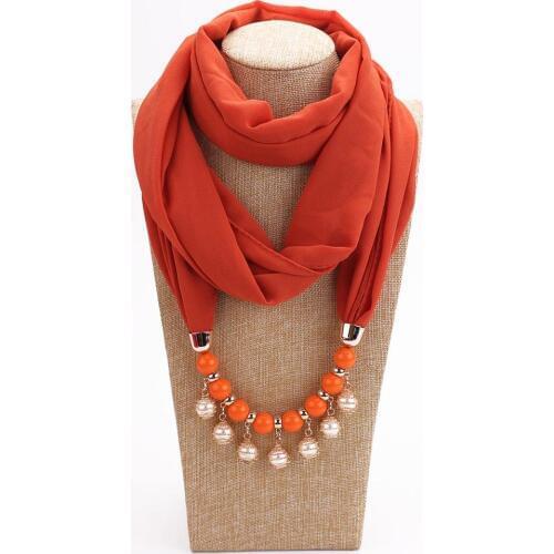 2019 New design Fashion pendant scarves tassel beads scarf women Scarves head scarf free shipping