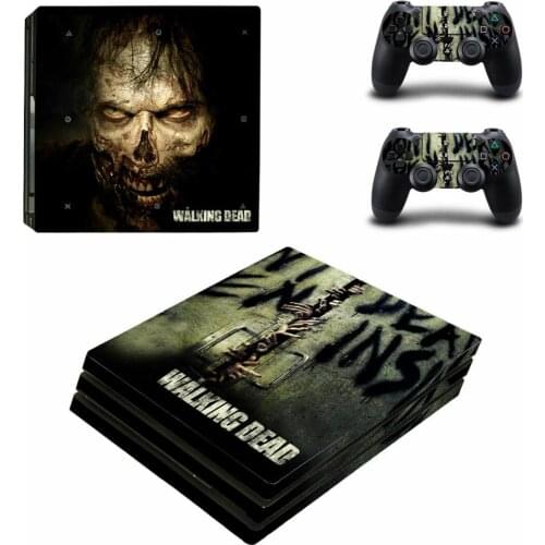 The Walking Dead PS4 Pro Stickers Play station 4 Skin Sticker Decal For PlayStation 4 PS4 Pro Console & Controller Skins Vinyl