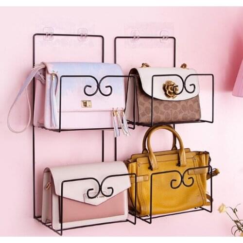 Girl heart bag storage space saving take convenient home bedroom dormitory wall artifact behind the door shelf J05