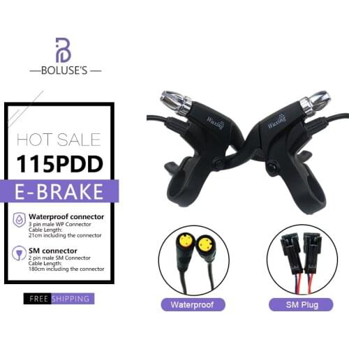 WUXING 115PDD Ebike Brake Lever Cut Off Power High Quality Electric Bicycle Brake for Electric Bike Bicycle Kit Accessories