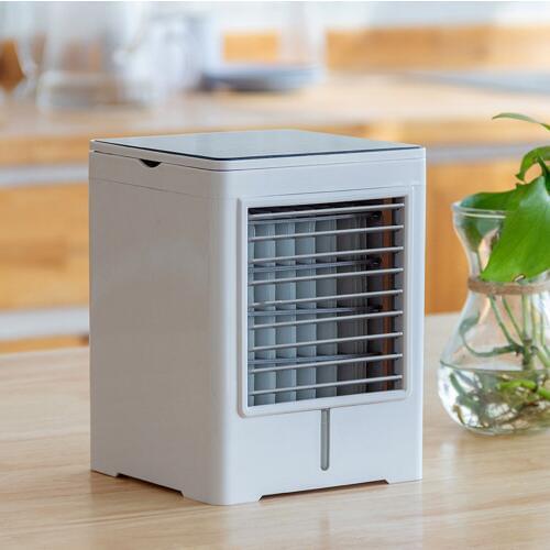 USB Handy Cooler Portable Mini Desktop Personal Air Conditioner Humidifier Purifier with 3-Speed for Home Dorm Bedroom Office