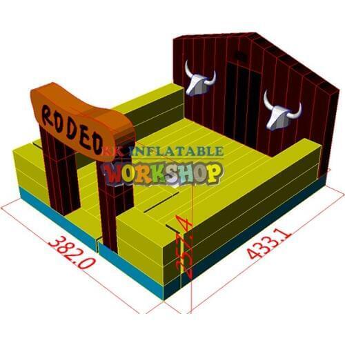 Fun inflatable rodeo farm,Bull machine inflatable toy