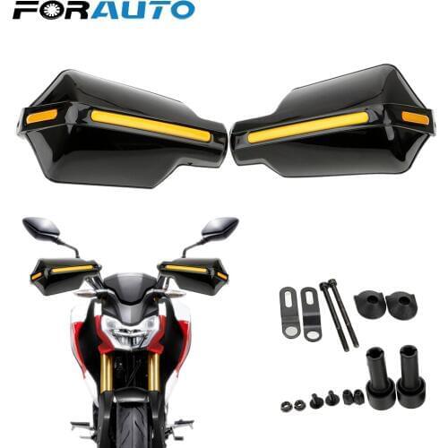 FORAUTO 1Pair Motorcycle Hand Guard Protection Gear Handle Protector Shield Windproof Handlebar HandGuards Motorbike Accessories