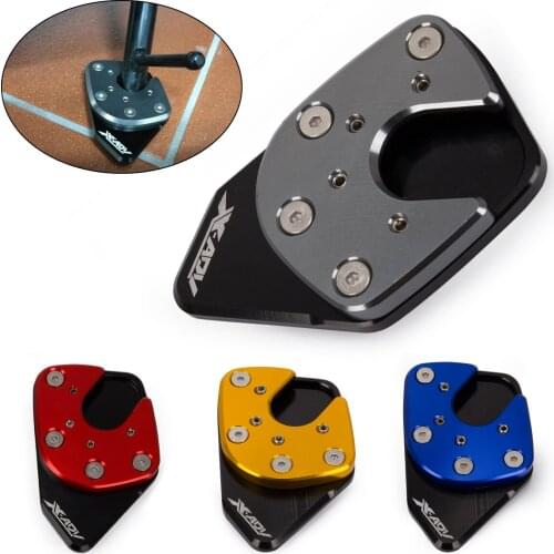 1 PC Motorcycle CNC Aluminum Kickstand Non-slip Foot Plate Side Stand Extension Pad Support Plate Modification for X-ADV