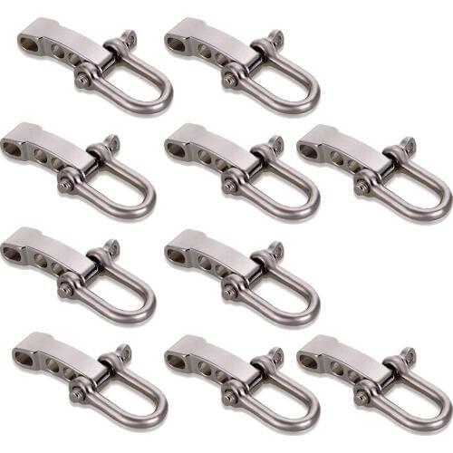 10pcs Zinc Alloy Buckle Adjustable Clip 5mm Survival Bracelet Paracord