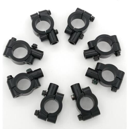 2Pcs Universal Metal 22mm Motorcycle Handlebar Mount Rear View Mirror Base Holder Motorbike Clamp Side Mirrors Bracket