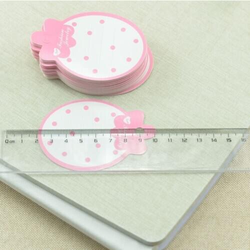 50x Strawberry Paper Kids Hair Clip Hairpin Barrette Packaging Display Card