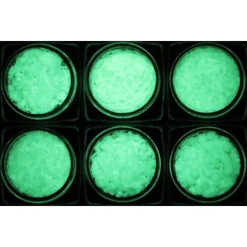 6Styles 1 Box Luminous Sequins Glow In the Dark Glitters Resin Jewelry Findings Nail Art Craft random delivery