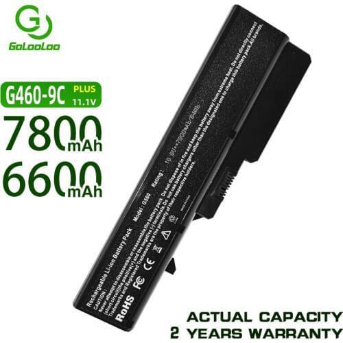11.1V 7800mAh Laptop Battery For Lenovo IdeaPad G460 B470 V470 B570 G470 G560 G570 G770 G780 V300 Z370 Z460 Z470 Z560 Z570 K47