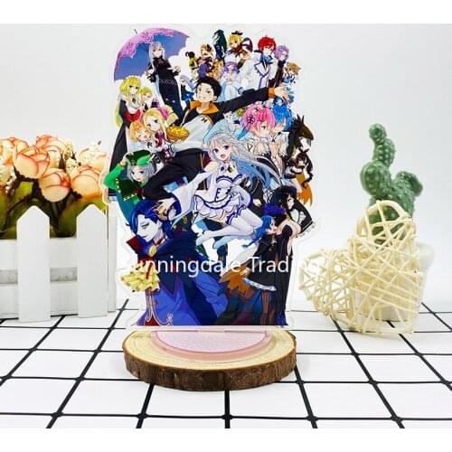 Anime RE: ZERO - Starting Life in Another World Acrylic Stand Model Subaru Natsuki Rem Ram Action Figure Toys ForGifts