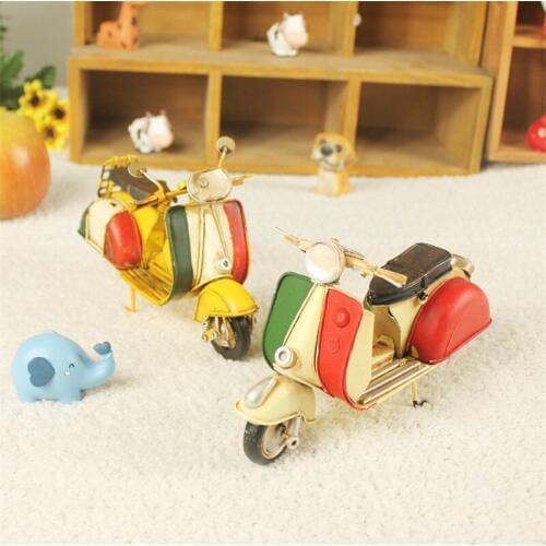 Car toys Retro iron autobike motorcycle model ornaments home coffee shop wedding decorations gifts high quality