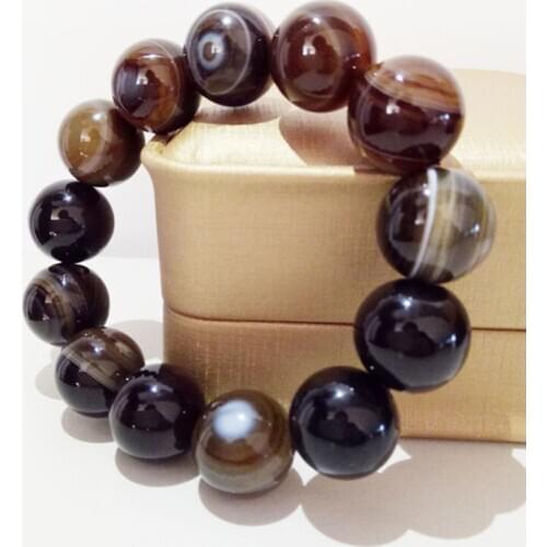 Free shipping Natural jade Natural Wrapped Agate Bracelet for men women Chalcedony Bracelets Beads Rosary Beads 16-18MM