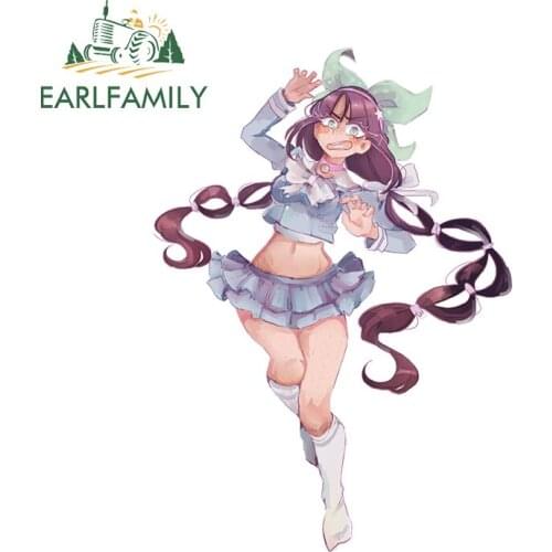 EARLFAMILY 13cm x 9.2cm for Tenko Chabashira Scratch-Proof Car Stickers Anime Decal Windshield VAN Car Door Graffiti Graphics