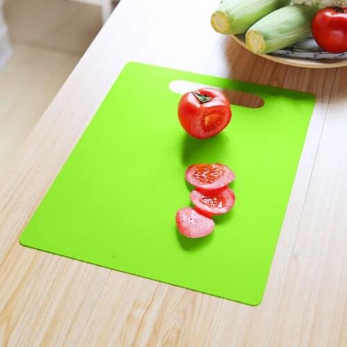 Environmental Friendly Color Plastic Non-slip Cutting Board Kitchen Vegetable Fruits Meats Bread Cutting Chopping Blocks