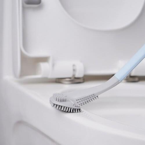 Long-Handled Toilet Brush No Blind Angle Cleaner Golf Head Shape Cleaning Tools Bathroom Accessories