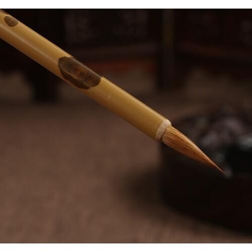Chinese Calligraphy Pen Weasel Hair Chinese Painting Calligraphy Brush Huzhou Small Regular Script Writing Brush Pen Tinta China