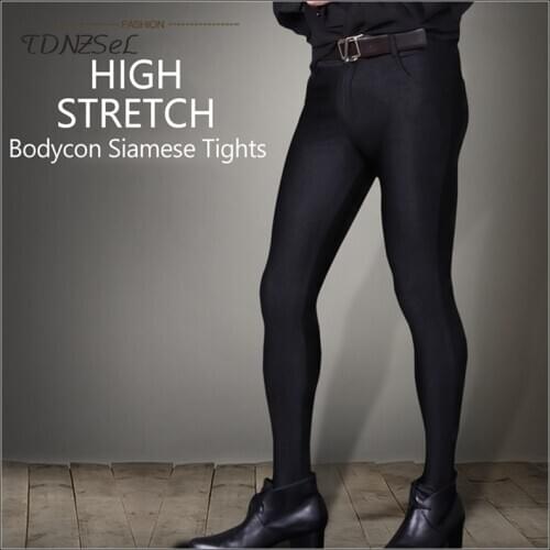 Mens Sexy Bodycon Stretchy Pantyhose Footed Exotic Fetish Wetlook Gay Tights Large Sheath Closed/open Stockings Leggings Custom