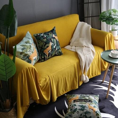 Soft Velvet Sofa Towel Simple Modern Four Seasons Universal Sofa Cover Household European-style Couch Cover 6 Colors Available
