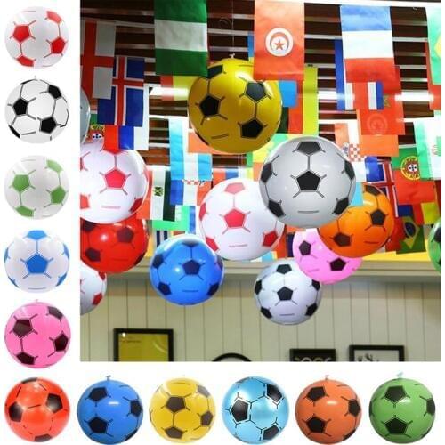 Inflatable Ball Plastic Hanging Ball Soccer Ball Toy Beach Ball Party Favor For Decoration