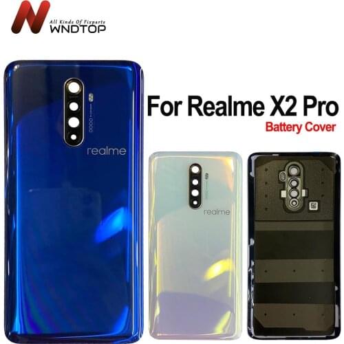 Original For Oppo Realme X2 Pro Battery Cover Back Housing Replacement Case For Realme X2 Pro Battery Cover With Camera Frame