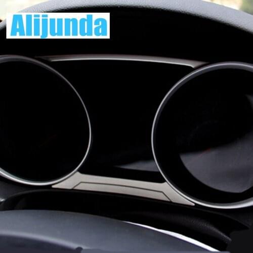 Alijunda For Mitsubishi ASX 2011 2012 2013 Car stainless steel trim Article dashboard decorations 2pcs per set