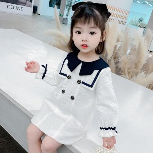 Toddler Girls Dress Plaid Pattern Dress For Girl Spring Autumn Kids Dresses Casual Style Clothes Girl