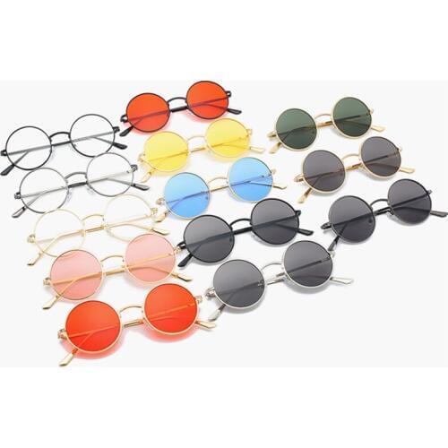 VWKTUUN Round Sunglasses Women Men Oversized Sunglass Metal Frame Sun Glasses Female Men Vintage Big Shades UV400 Eyewear