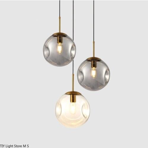 Modern Led Bump Glass Pendant Lights Nordic Dining Hanging Lighting Fixtures Restaurant Living Bedroom Bedside Decor Bar Lamps