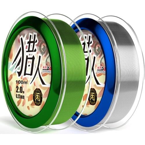 100M Super Strong Nylon Invisible Fish Line Monofilament Abrasion Resistance Fish Line Japanese Mater For Carp Fishing Line