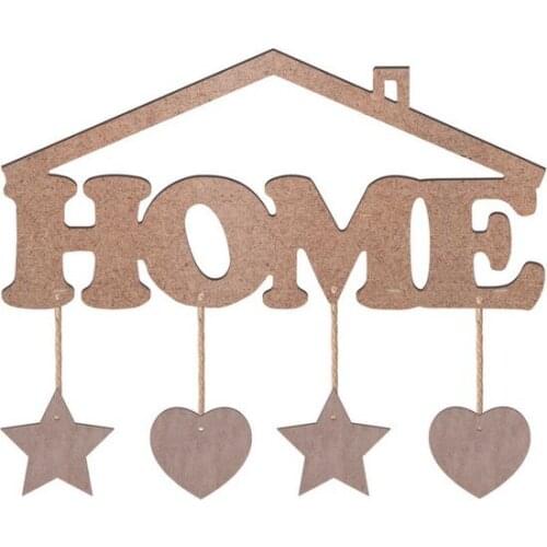 Roofed Home Door Ornament Wooden Object Code: d6 paintable decorative objects декоративные предметы под роспись