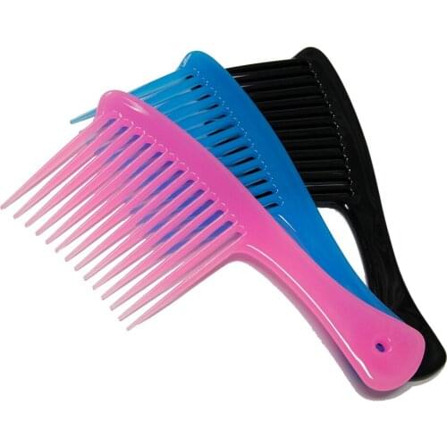 1pc Large Wide Tooth Comb Handle Detangling Reduce Hair Loss Brush Styling Salon Hair Hairbrush Beauty Tools Hot Sale