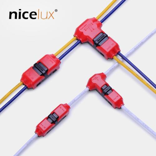 100pcs/lot 1pin 2pin Wire Connector for 18-22AWG LED Wire Car Motorcycle Cable Quick Crimp Clamps Terminal Connector Terminator