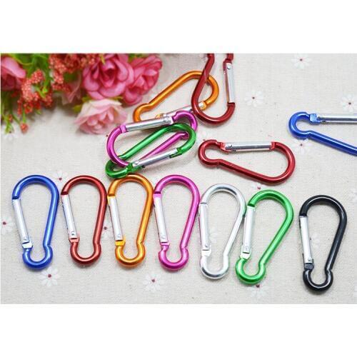 1000pcs/lot 5cm cucurbit shape carabiner for decorationgift Aluminium Alloy trip Bottle Hook Camping Hiking Keychain lin2817