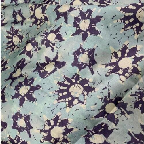 2021 European and American new spring and summer sun flower dress shirt fabric digital printing textile fabric