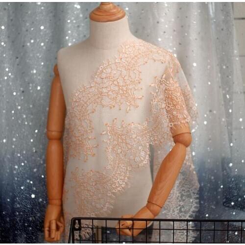 3Meters long 24cm wide Red White Double Edging Guipure Eyelash Lace Trimmings Bra Wedding Lace Trim French Lace Trim Fabrics DIY