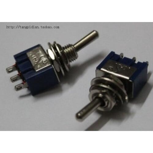 Free shipping 100PCS 3PIN SPDT Mini Toggle Switch ON/ON+Hot Top selling wholesale