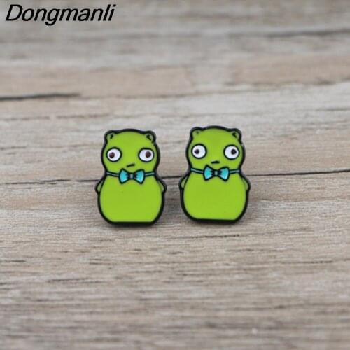 BG326 Dongmanli 1 Pair Cute Fashion Anime Cartoon Earring Stud Earrings Women Girls Kids Jewelry New Gift