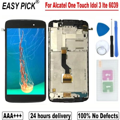 For Alcatel One Touch Idol 3 lte OT6039 OT-6039H 6039J 6039S 6039K 6039Y LCD DIsplay Touch Screen Digitizer Assembly