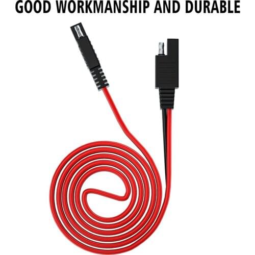 Dual 100CM SAE Socket Connecting Cable to SAE Connector Extension Cable for Car Motorcycle Phone Tablet Power Supply Accessories