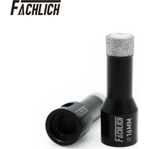 FACHLICH 2pcs M14 thread Dry Diamond Hole Cutter Drilling Core Bits for Porcelain Ceramic Tile Hole Saw Core Drill Bits Cutter