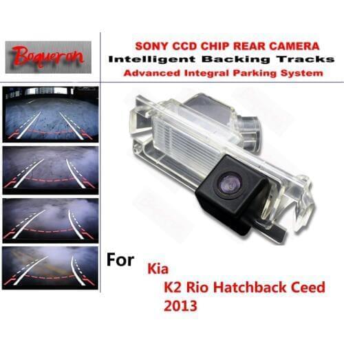 For Kia K2 Rio Hatchback Ceed 2013 CCD Car Backup Parking Camera Intelligent Tracks Dynamic Guidance Rear View Camera