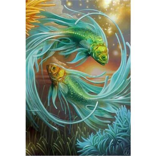 New Arrival Square Diamond Embroidery Fantasy Fish Painting Home Decoration Diamond Painting Cross Stitch 3D DIY Mosaic Painting