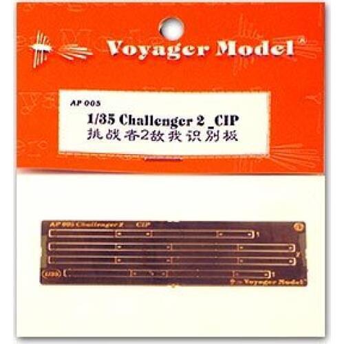 KNL HOBBY Voyager Model AP005 Challenger 2 main battle tank with enemy identification plate metal etched pieces