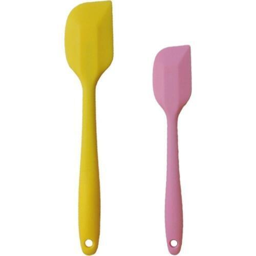 2pcs/set Non-stick Silicone Spatulas Set, Heat-resistant Baking Spoon Spatulas, Food Grade Silicone Kitchen Tools