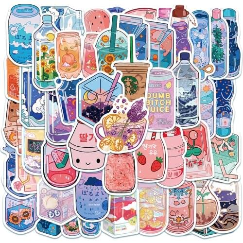10/50PCS Drink bottle Stickers Pvc Graffiti Waterproof Laptop Computer Luggage Guitar Skaterboard Fridge Naklejki