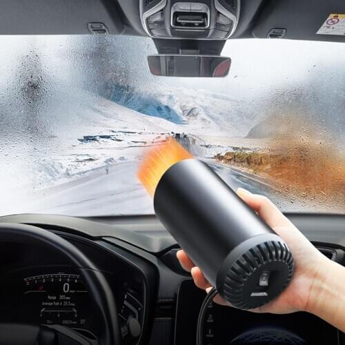 2020 Newest Upgrade 1500W 2 IN 1 Portable Fast Heating Car Heater 12V Demister Vehicle Heater Fan for Windshield Car Air Heater