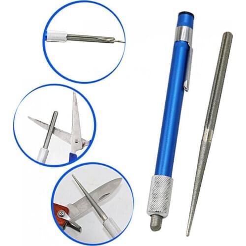 Sharpen pen Portable Professional Stainless Steel Pen for Fish Hook Sharpener Multipurpose Sharpener Fishing